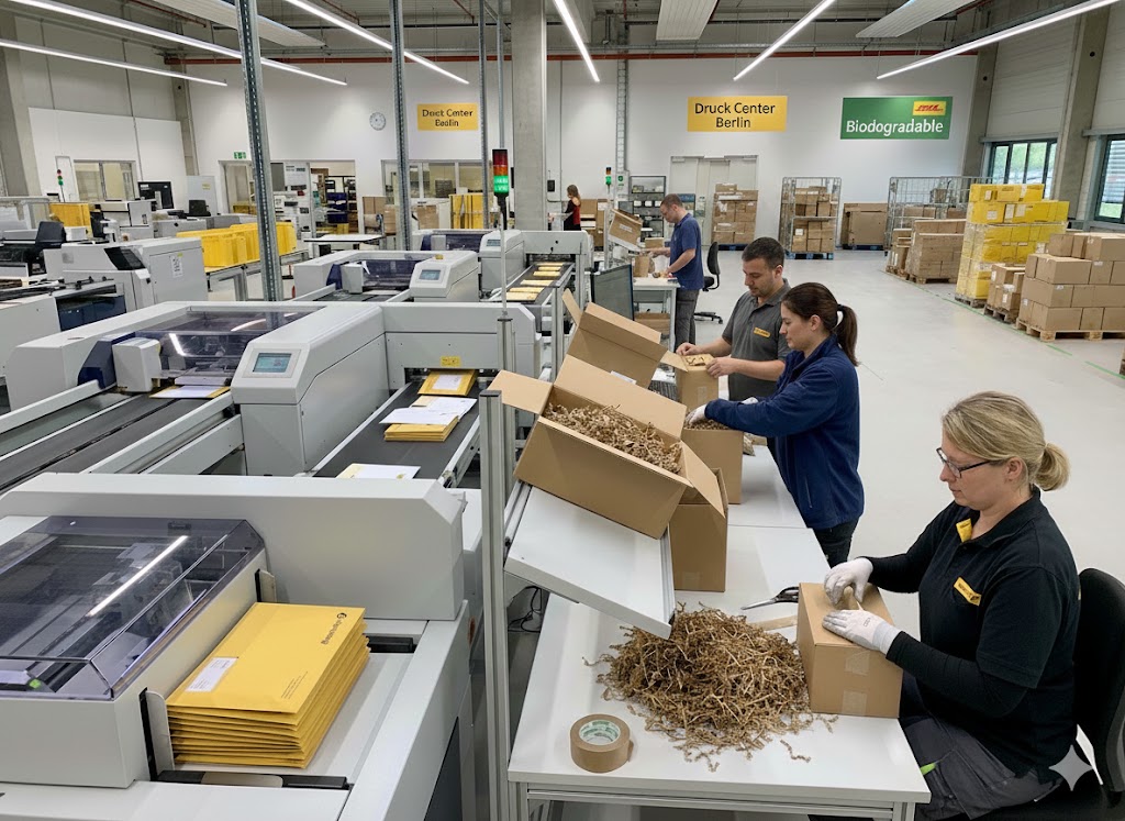 Versand- und Fulfillment-Service der Druckerei Berlin mit professioneller Kuvertierung und Postversand